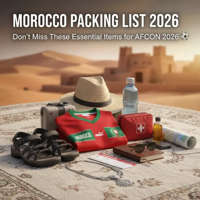 Morocco Packing List 2026: Don’t Miss These Essential Items for AFCON 2026 Morocco packing list 2026