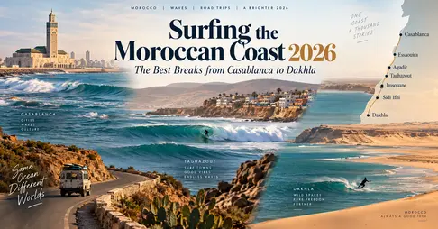 Surfing the Moroccan Coast 2026 The Best Breaks from Casablanca to dakhla Surfing the Moroccan Coast 2026