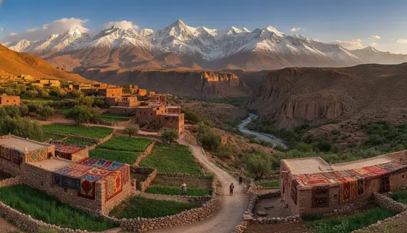 Jebel Toubkal National Park - toubkal villages